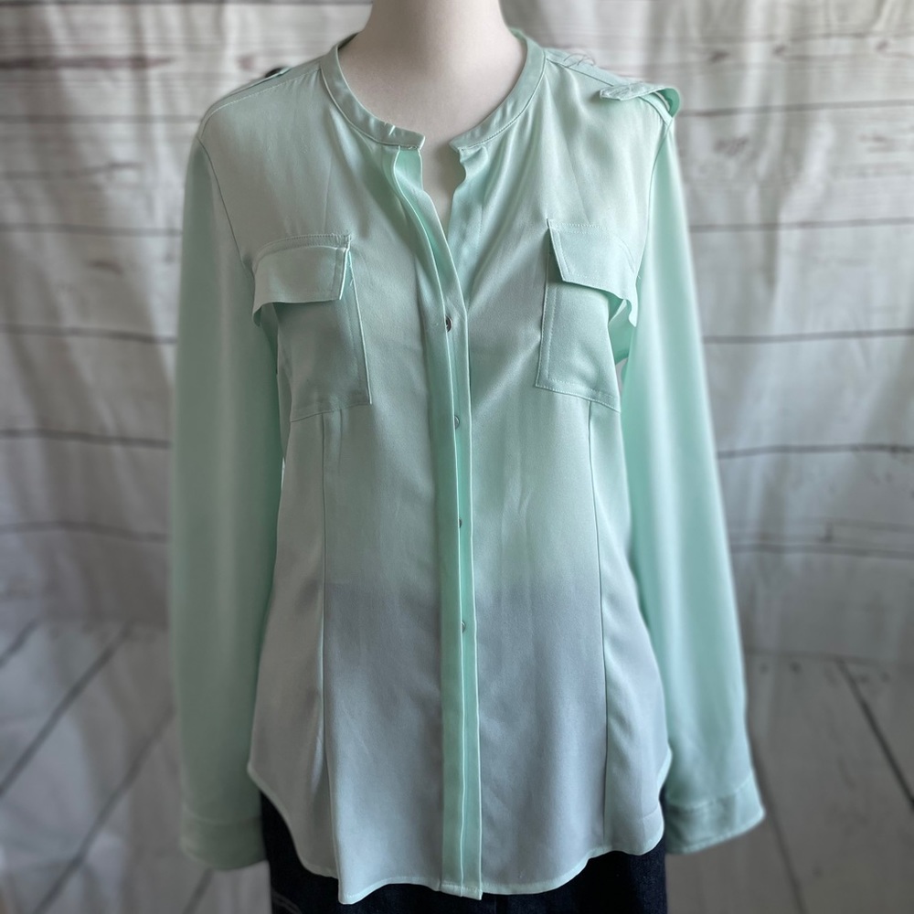 Calvin Klein Button Down Fitted Blouse S